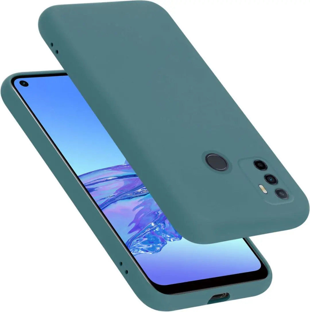Cadorabo Hoesje geschikt voor Oppo A53s in LIQUID GROEN