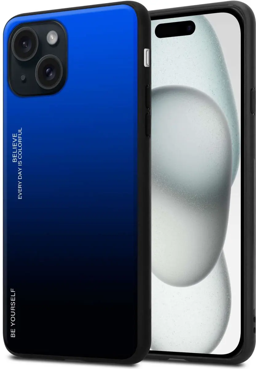 Cadorabo Hoesje geschikt voor Apple iPhone 15 in BLAUW