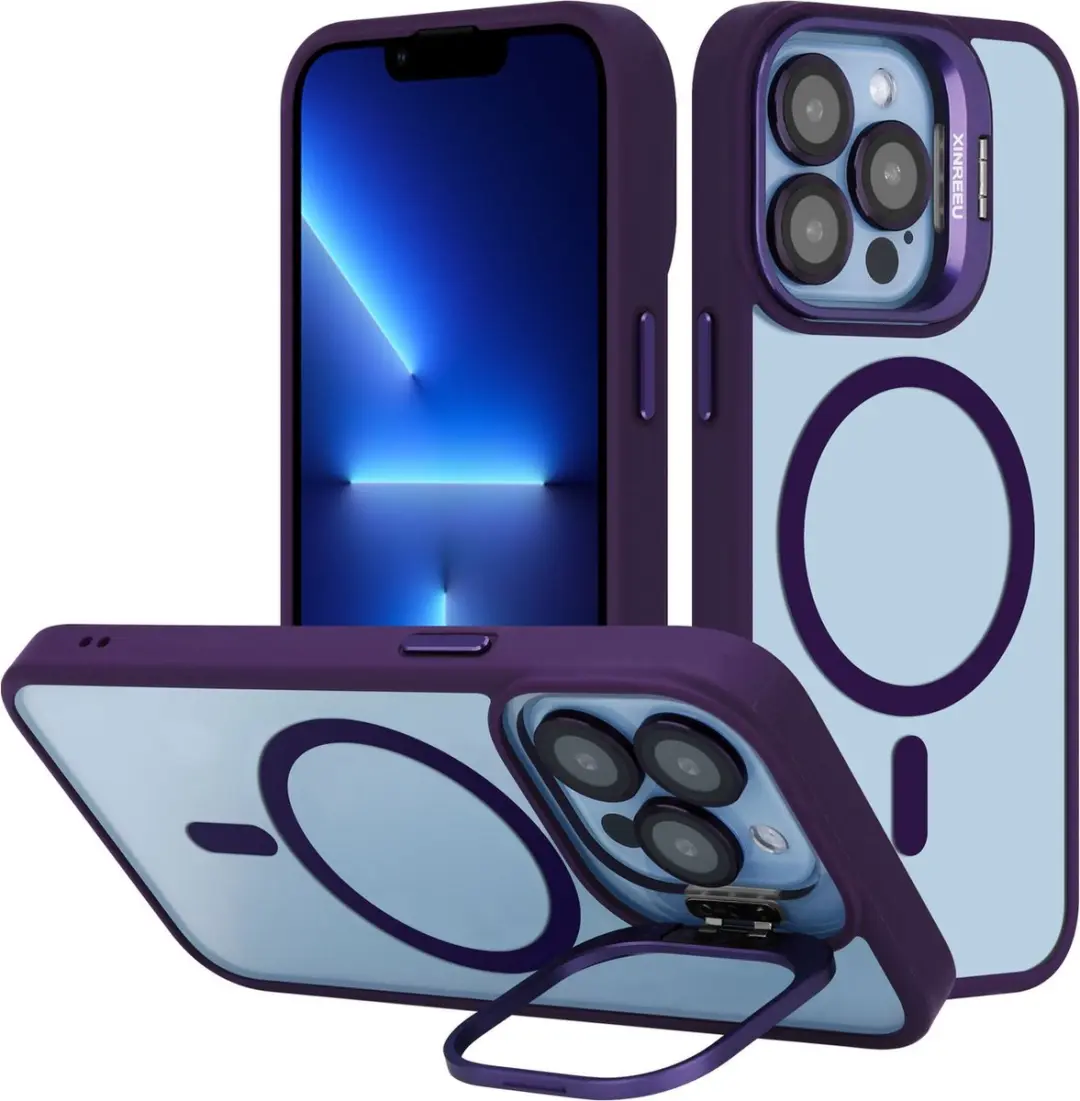 Cadorabo Hoesje geschikt voor Apple iPhone 12 / 12 PRO in Paars geschikt voor Ma