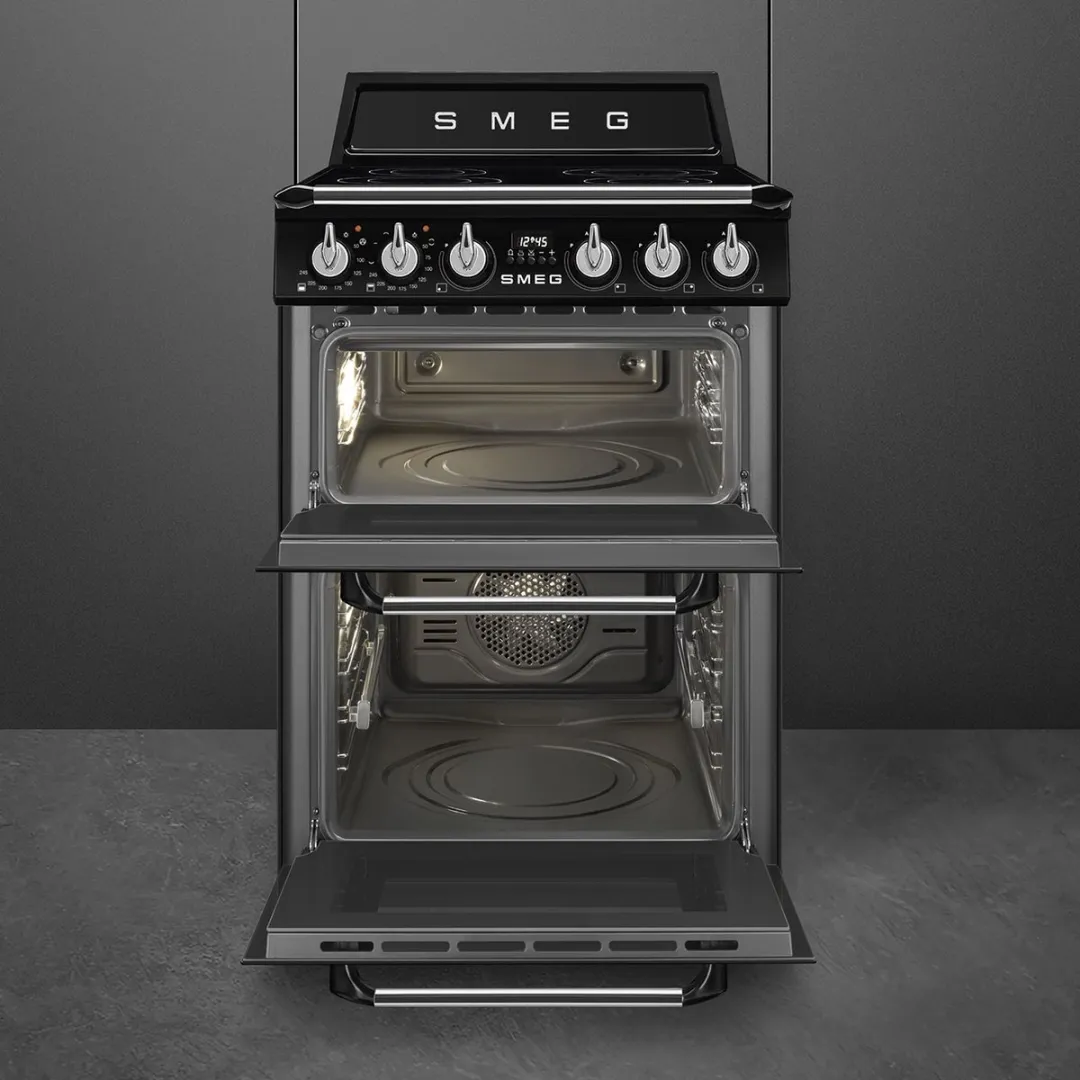 Smeg Victoria TR62IBL2 Inductiefornuis 60cm - 2 Ovens - 4 Zones - Zwart - afbeelding 6 van 6