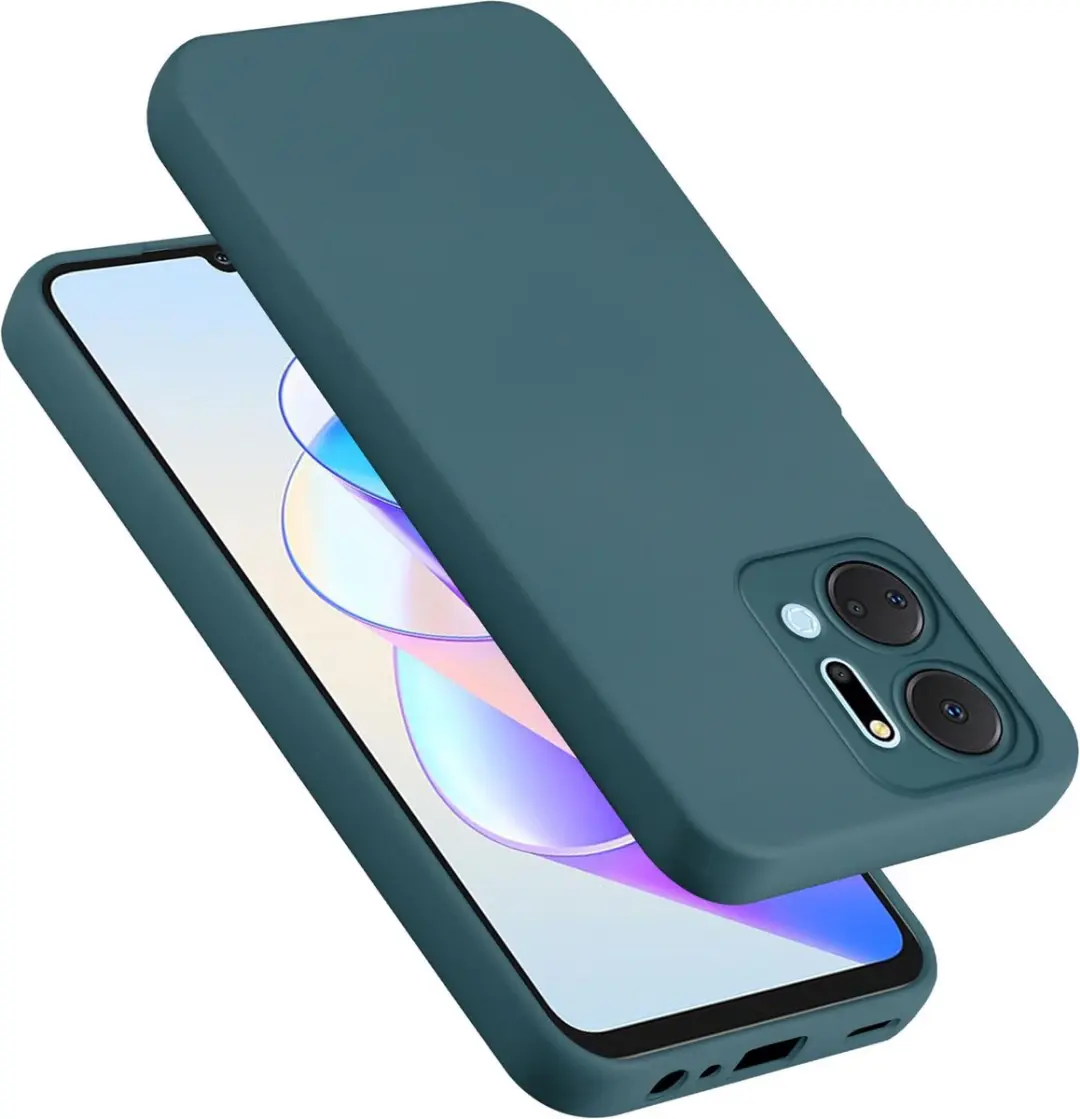 Cadorabo Hoesje geschikt voor Honor x7a in LIQUID GROEN