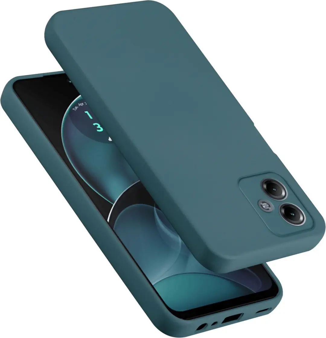 Cadorabo Hoesje geschikt voor Motorola Moto G14 in LIQUID GROEN