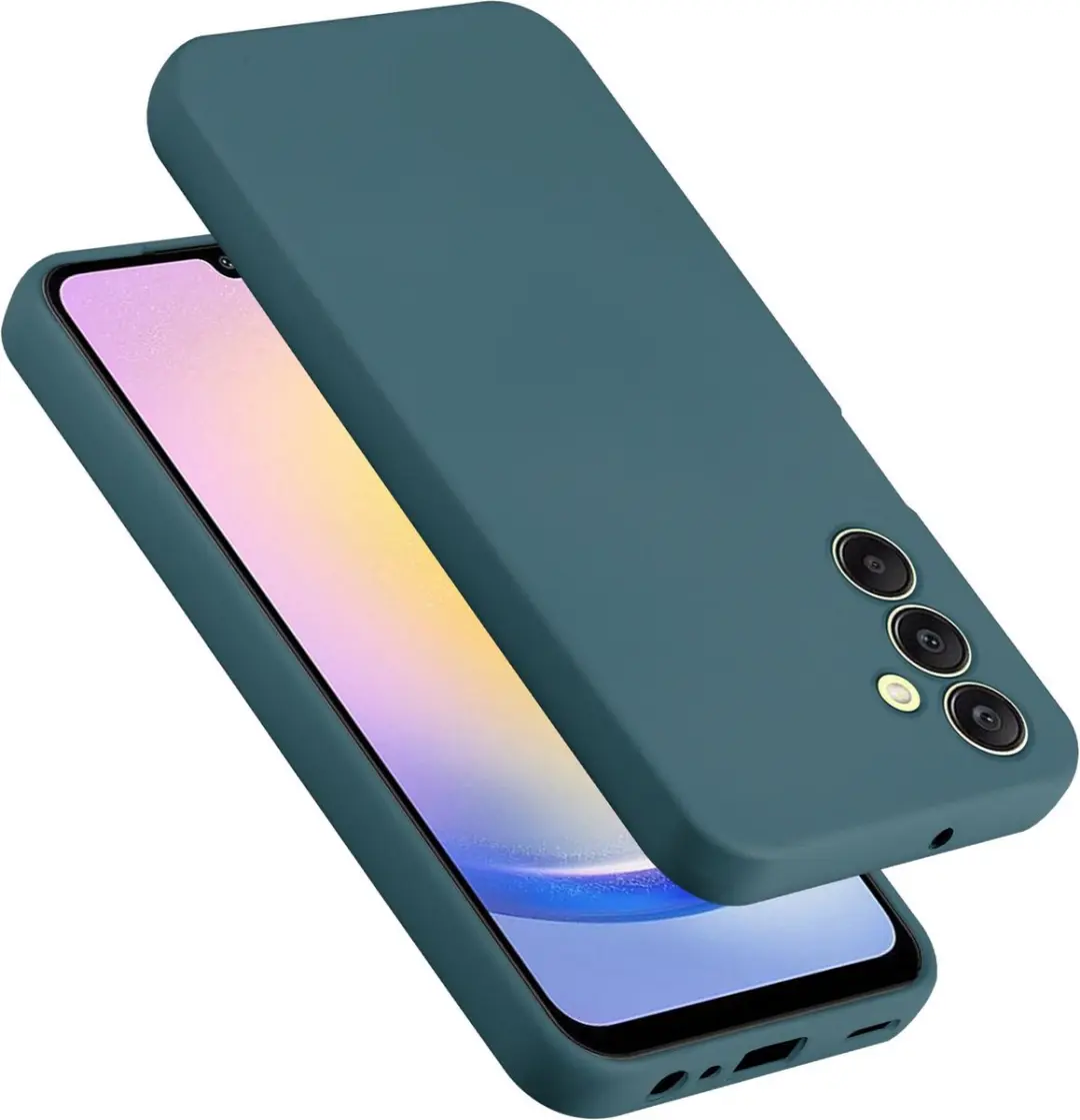 Cadorabo Hoesje geschikt voor Samsung Galaxy A25 in LIQUID GROEN