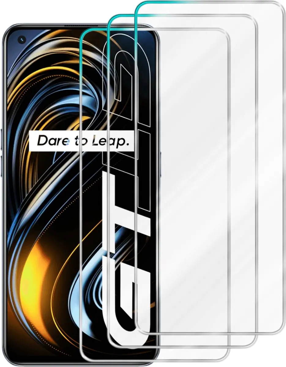 Cadorabo 3x Screenprotector geschikt voor Realme GT