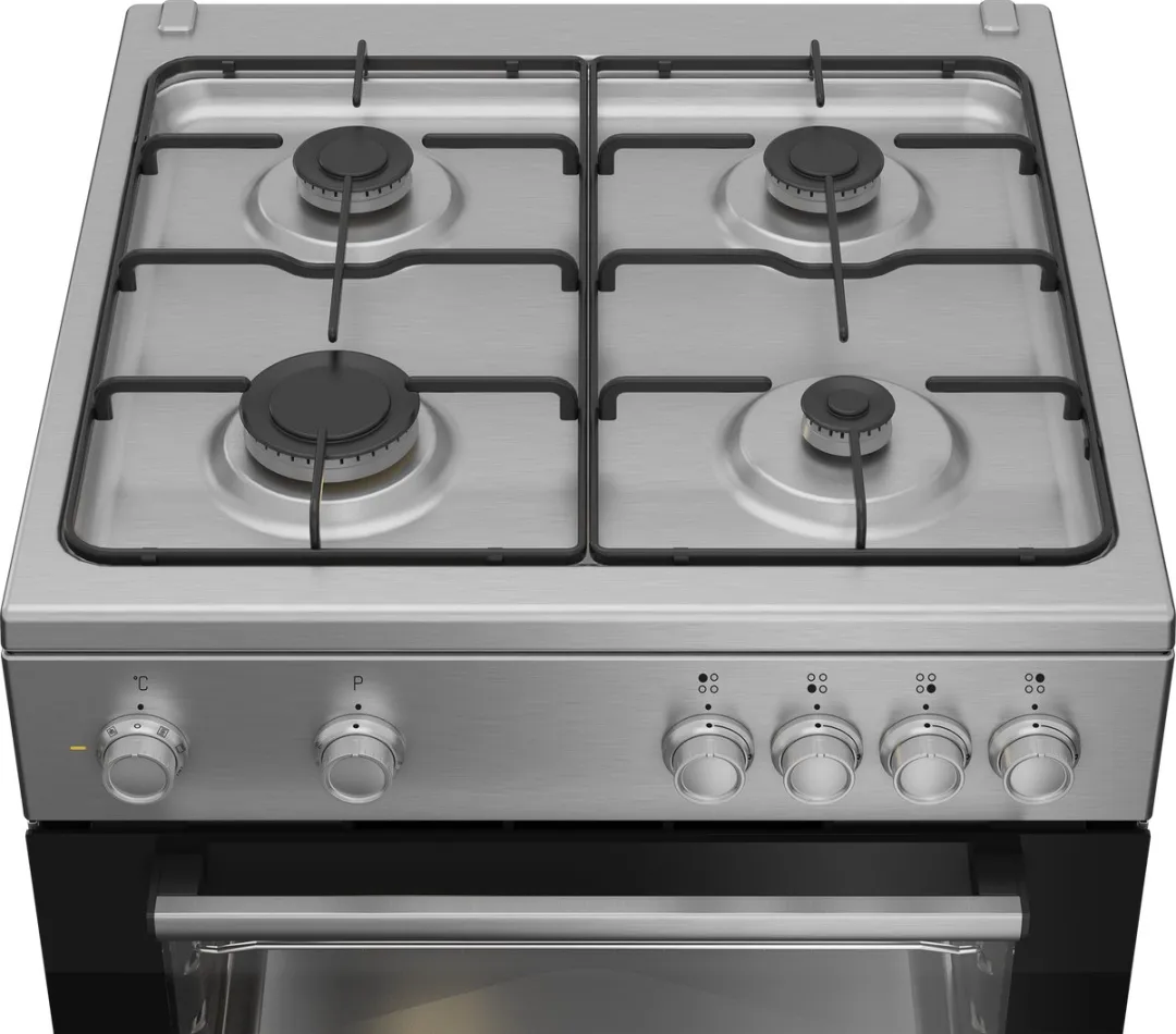 Beko FBM6202XNL Gasfornuis 60cm - 4 Branders - 66L Oven - Inox - afbeelding 6 van 6