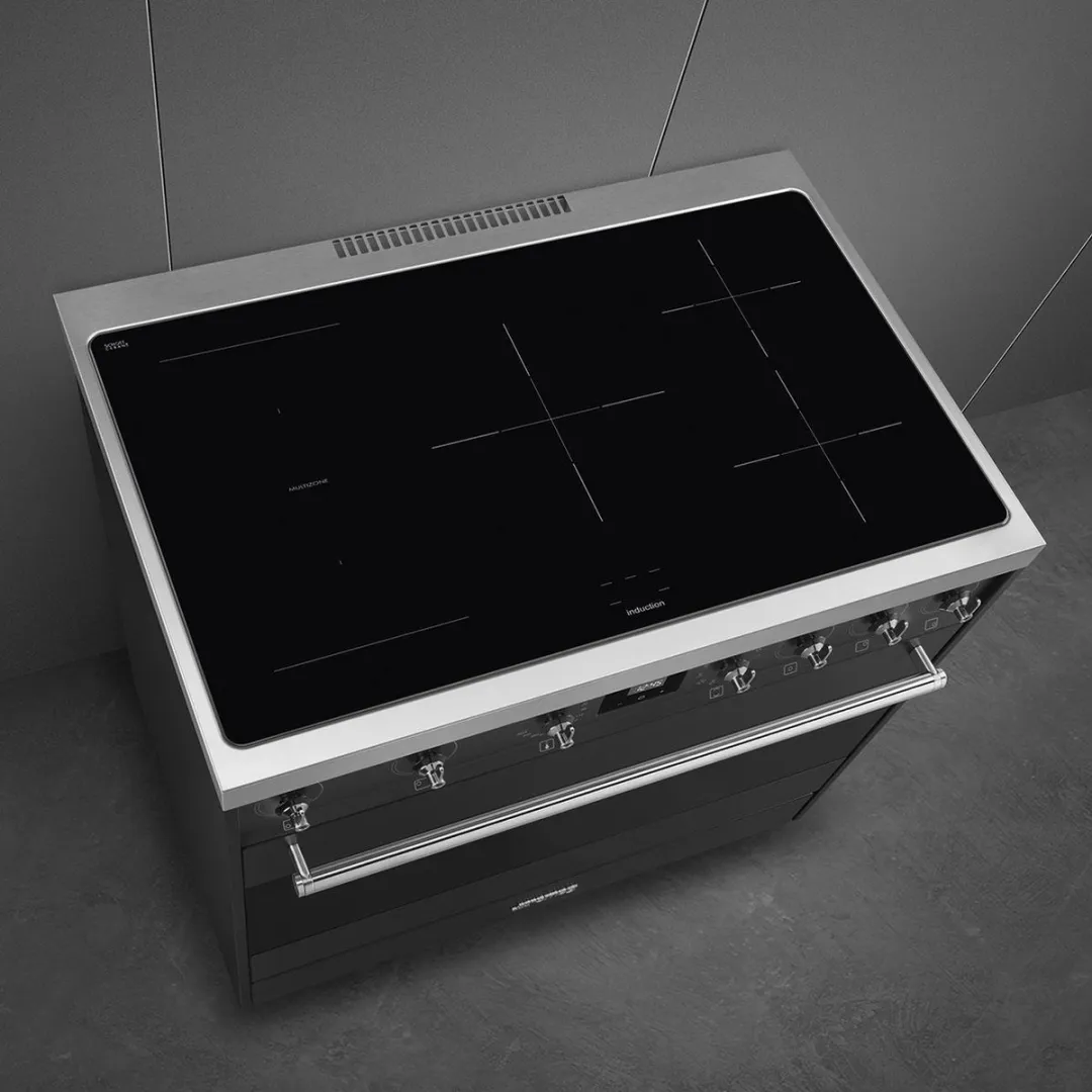 Smeg Symphony C9IMAN9 Vrijstaand Fornuis Inductie - 5 Zones - Antraciet