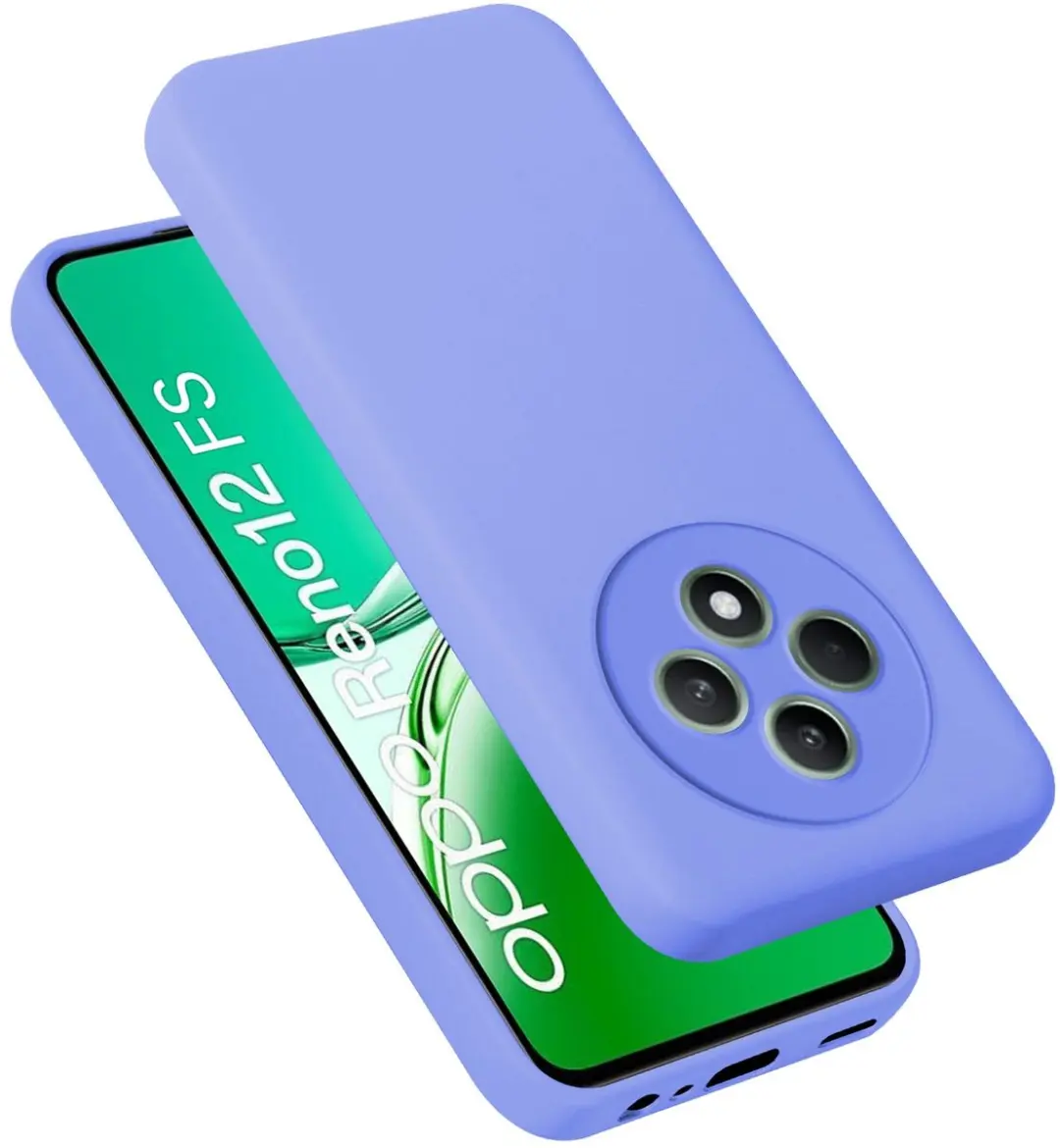 Cadorabo Hoesje geschikt voor Oppo Reno 12 FS in LIQUID LICHT PAARS