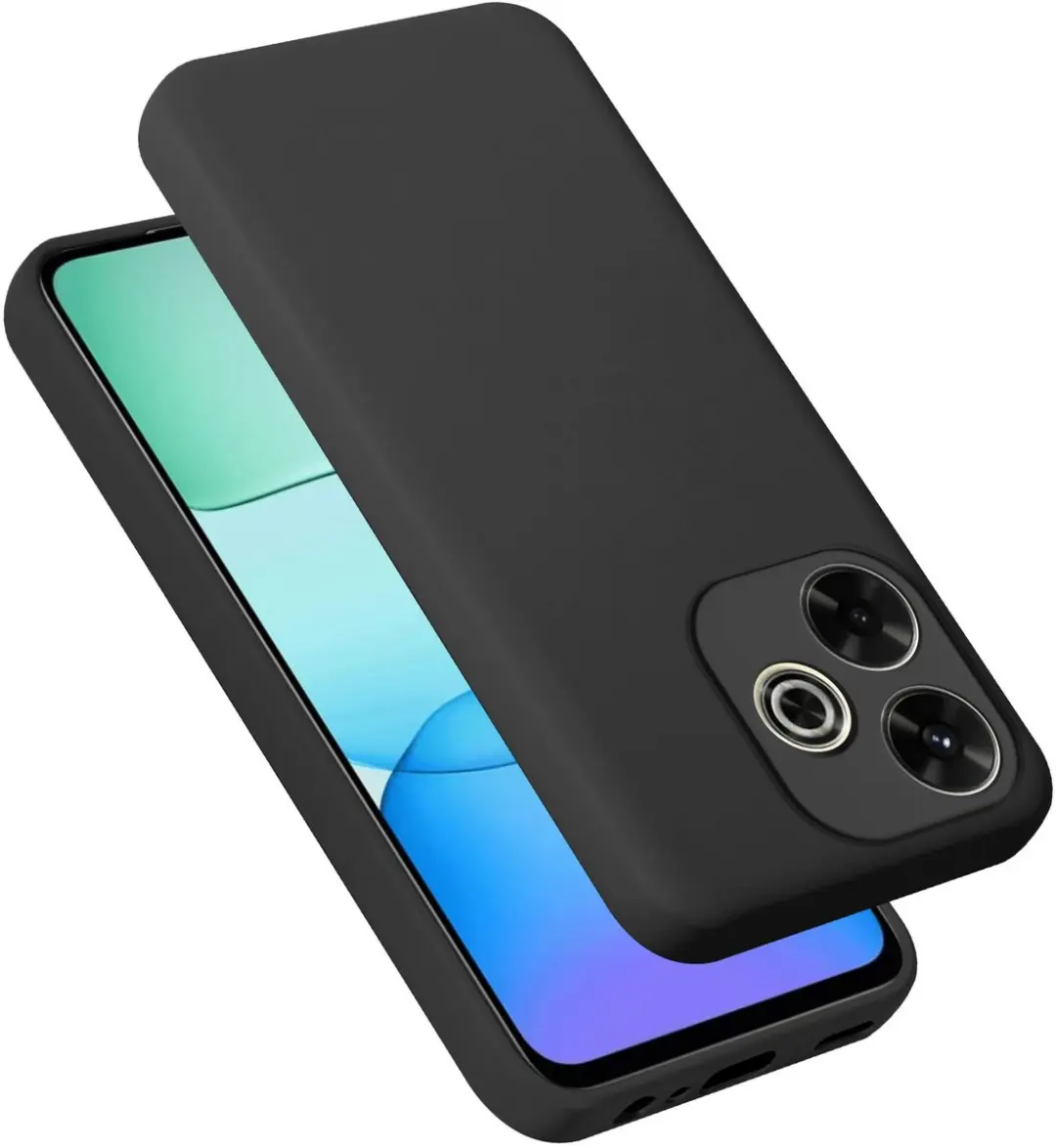 Cadorabo Hoesje geschikt voor Xiaomi RedMi 13 4G in LIQUID ZWART