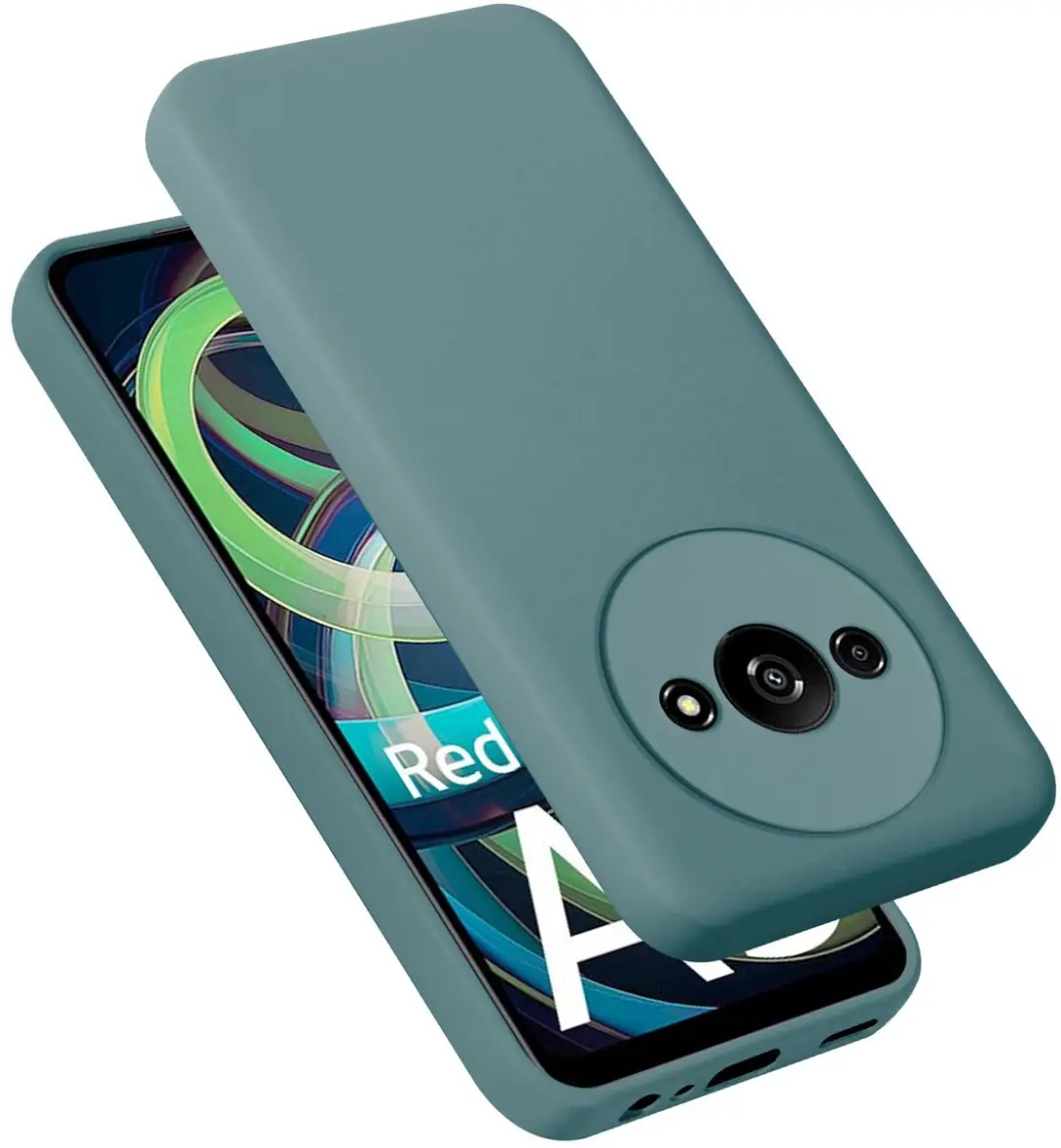 Cadorabo Hoesje geschikt voor Xiaomi RedMi A3 / A3X in LIQUID GROEN
