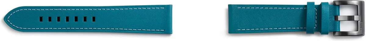 Samsung Leren Bandje Gear Sport - Blauw