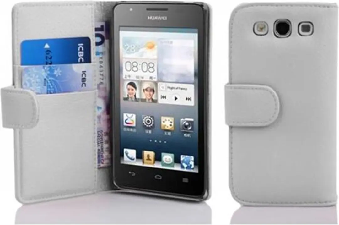 Cadorabo Hoesje geschikt voor Huawei ASCEND G510 / G520 / G525 in MAGNESIUM WIT