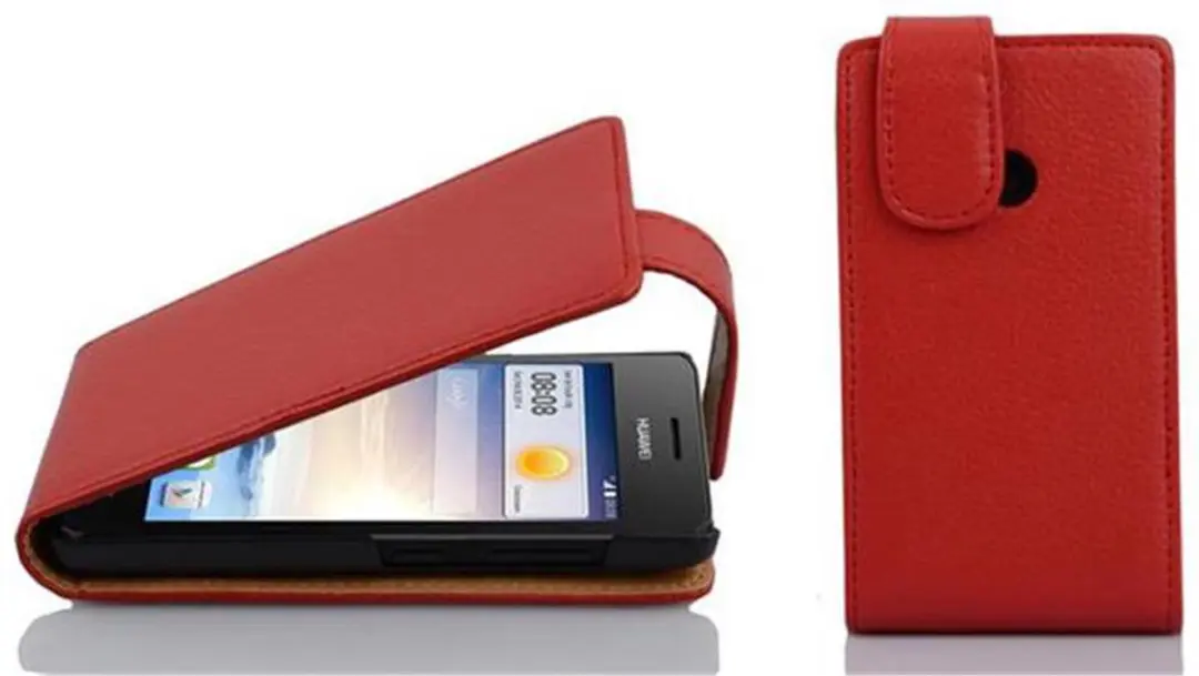 Cadorabo Hoesje geschikt voor Huawei ASCEND G330 in INFERNO ROOD