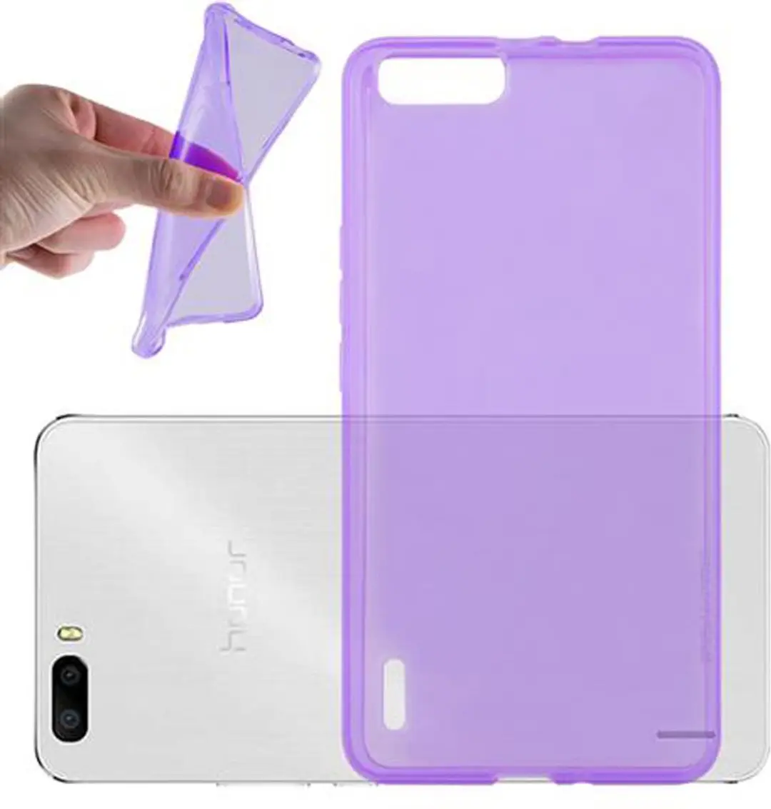 Cadorabo Hoesje geschikt voor Honor 6 PLUS in TRANSPARANT PAARS