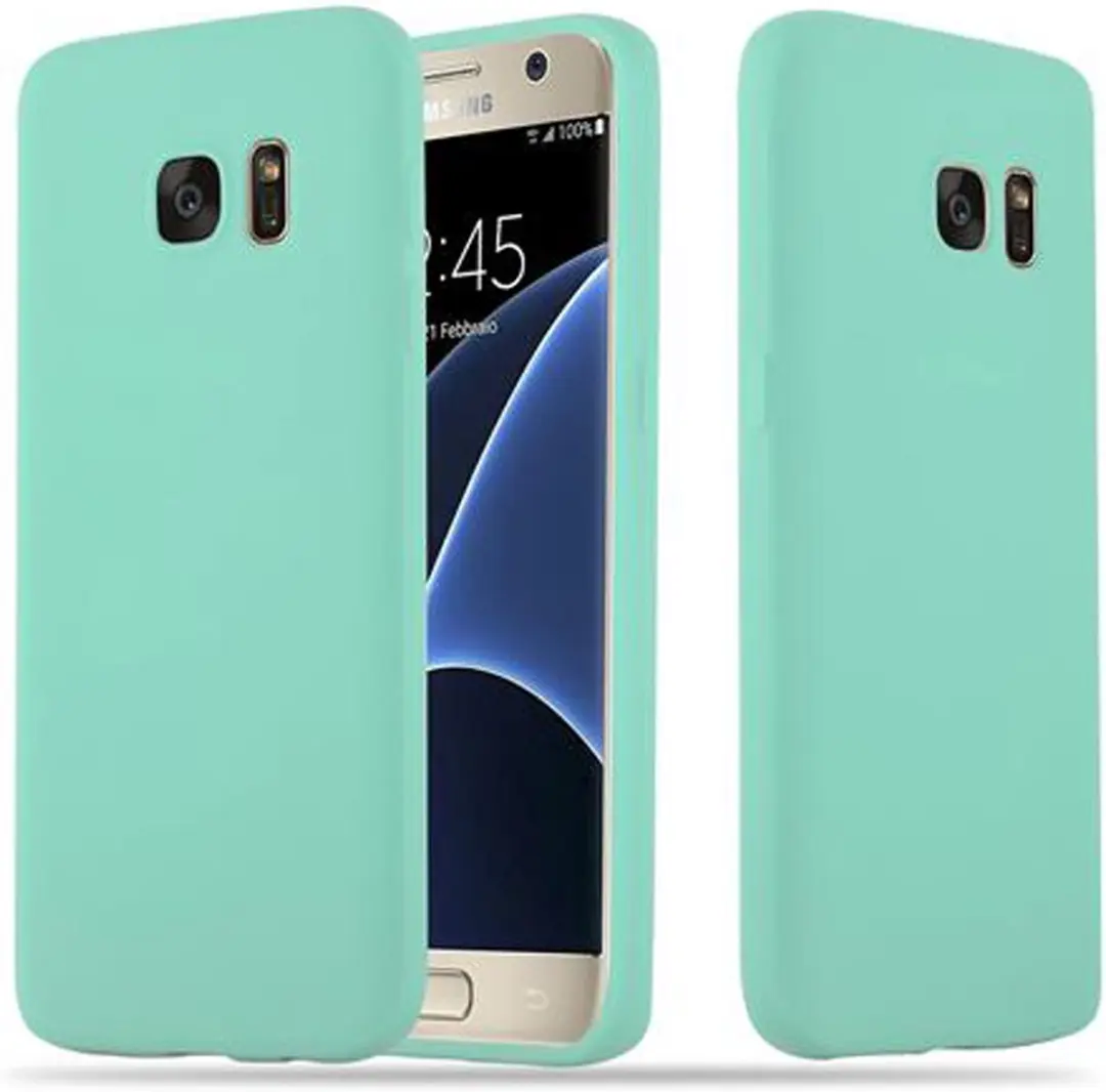 Cadorabo Hoesje geschikt voor Samsung Galaxy S7 in CANDY BLAUW