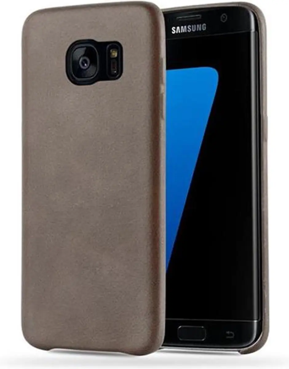 Cadorabo Hoesje geschikt voor Samsung Galaxy S7 EDGE in VINTAGE BRUIN