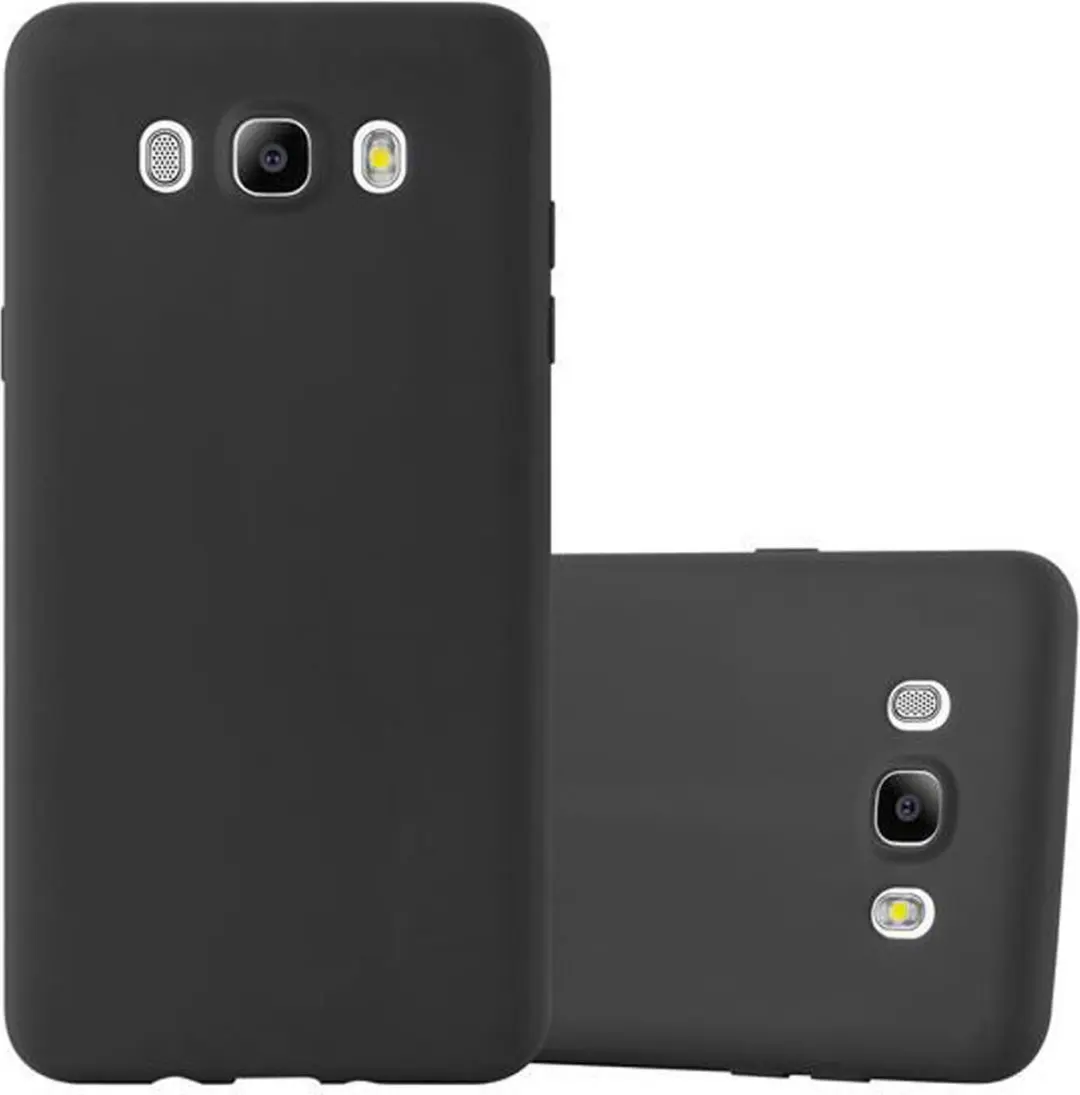 Cadorabo Hoesje geschikt voor Samsung Galaxy J5 2016 in CANDY ZWART