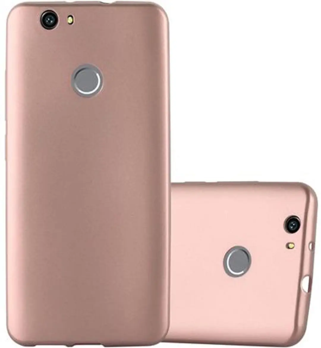 Cadorabo Hoesje geschikt voor Huawei NOVA in METALLIC ROSE GOUD
