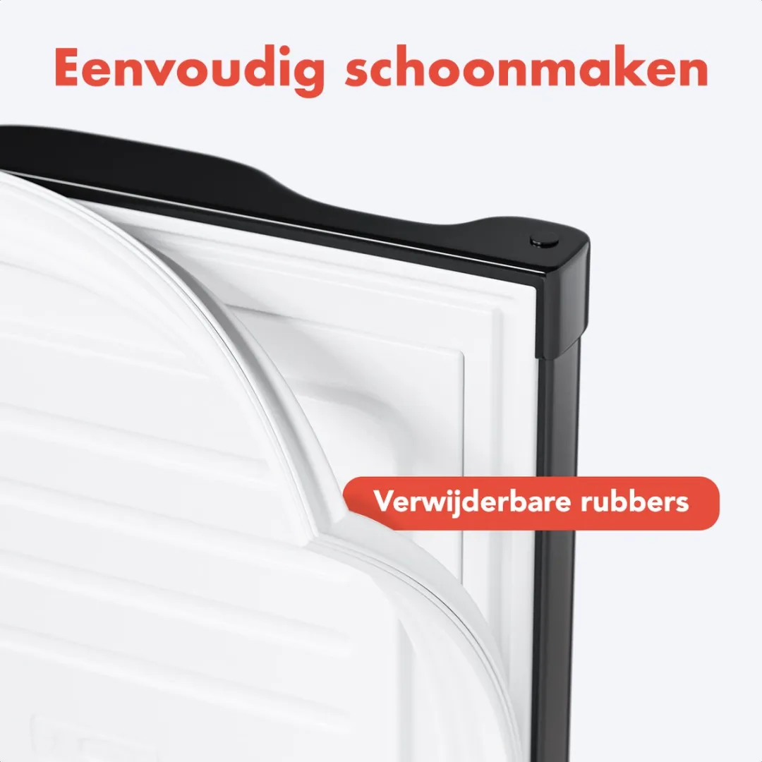 KitchenBrothers KB4028 Vriezer 64L - 3 Vrieslades - Zwart