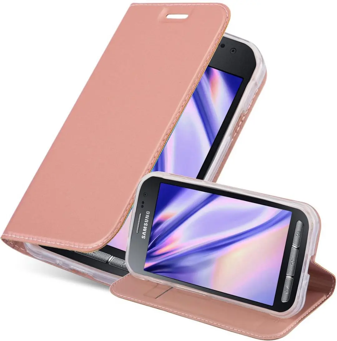 Cadorabo Hoesje geschikt voor Samsung Galaxy XCover 3 in CLASSY ROSE GOUD