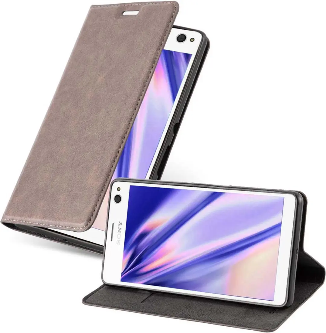 Cadorabo Hoesje geschikt voor Sony Xperia C4 in KOFFIE BRUIN