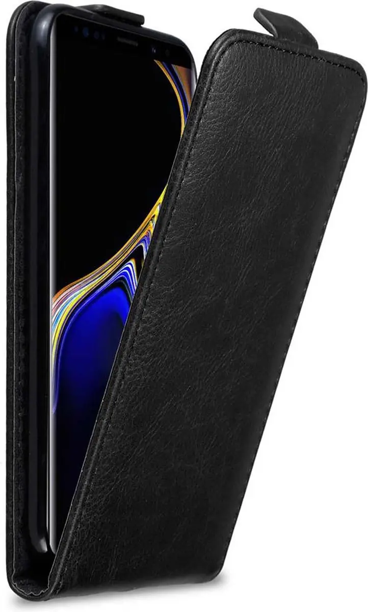 Cadorabo Hoesje geschikt voor Samsung Galaxy NOTE 9 in ZWARTE NACHT