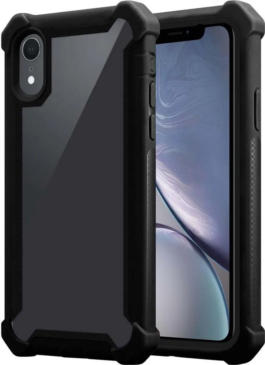 Cadorabo Hoesje geschikt voor Apple iPhone XR in ALDER ZWART