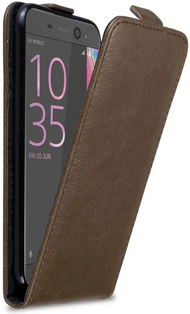 Cadorabo Hoesje geschikt voor Sony Xperia XA ULTRA in KOFFIE BRUIN