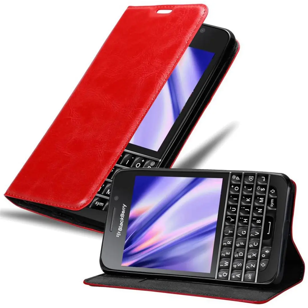 Cadorabo Hoesje geschikt voor Blackberry Q10 in APPEL ROOD