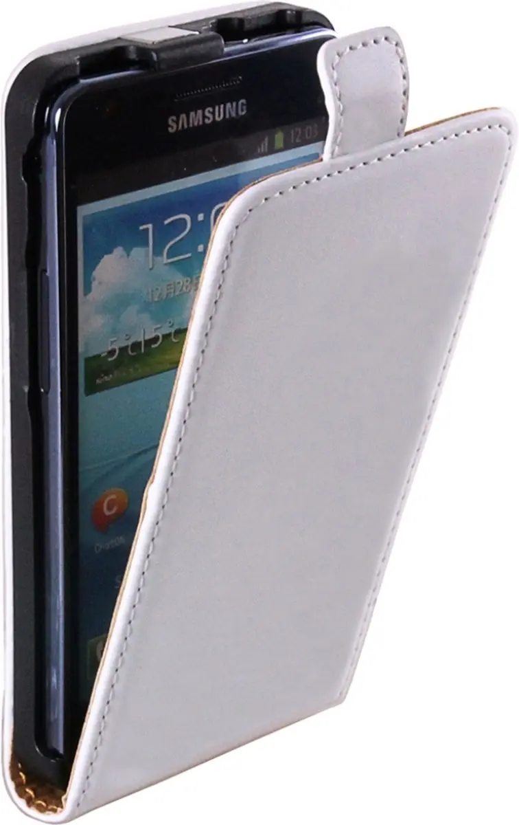 Patona Flip case voor Samsung Galaxy I9100 SII S2 wit ultra slank