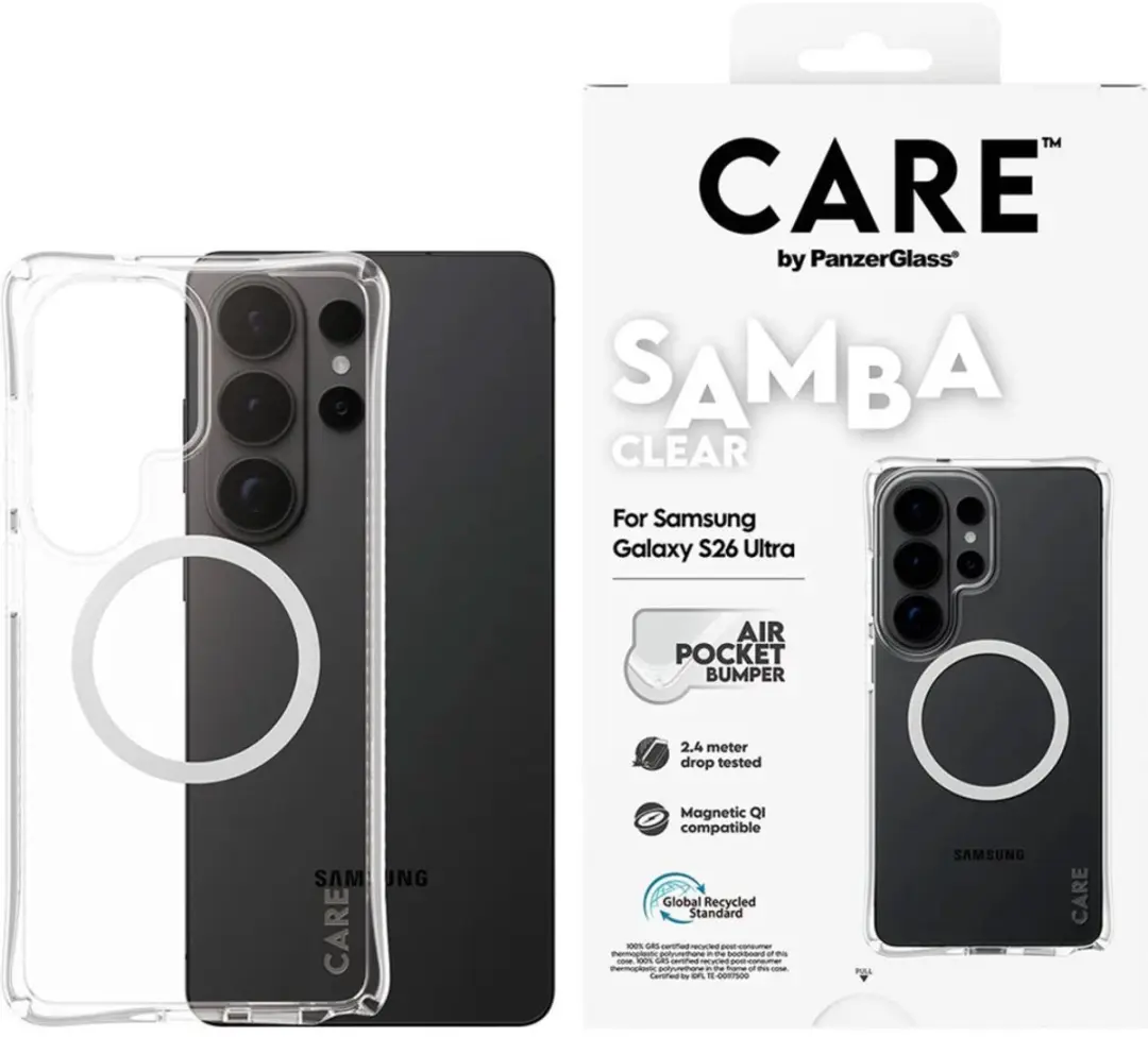 PanzerGlass CARE Samba Case Samsung Galaxy S26 Ultra - Transparant - afbeelding 3 van 6