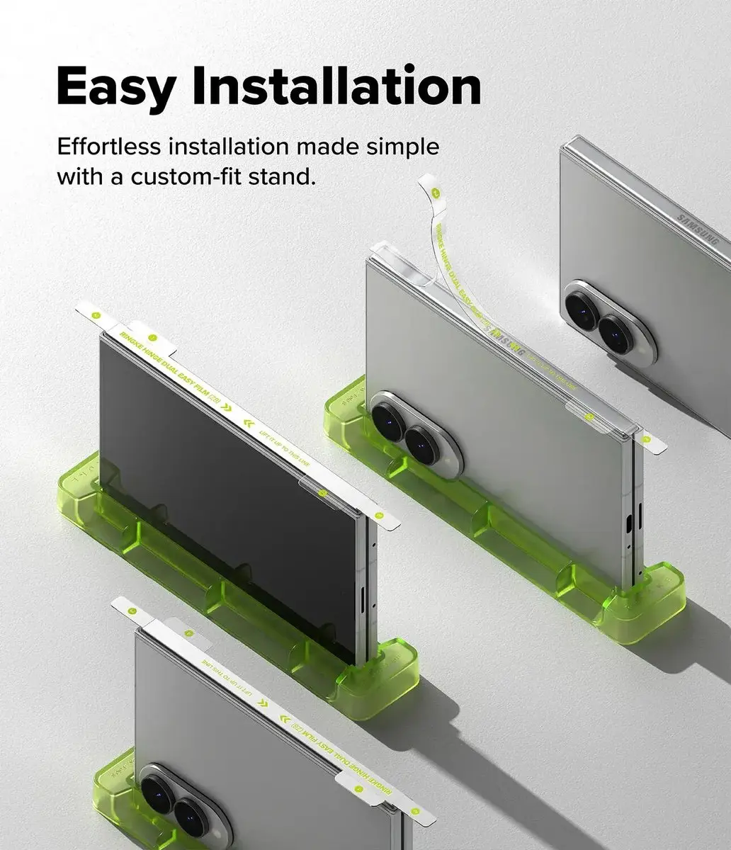 Ringke Hinge Dual Easy Film Samsung Galaxy Z Fold8 - 2-Pack - afbeelding 5 van 6