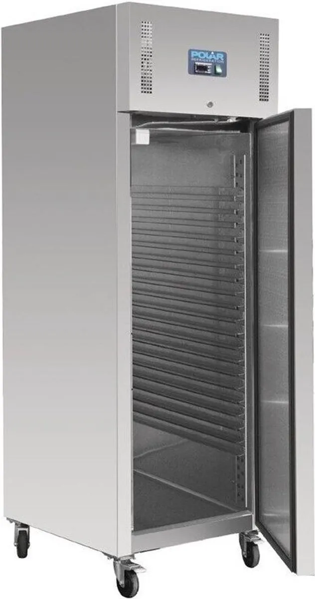 Polar 1-Deurs Patisserie Vriezer GL181 - 850L - Grijs