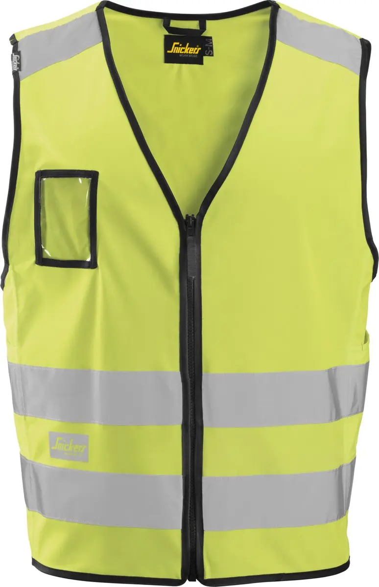 Snickers 9153 Vest High Visibility, Klasse 2 - Geel, High Visibility - XXL