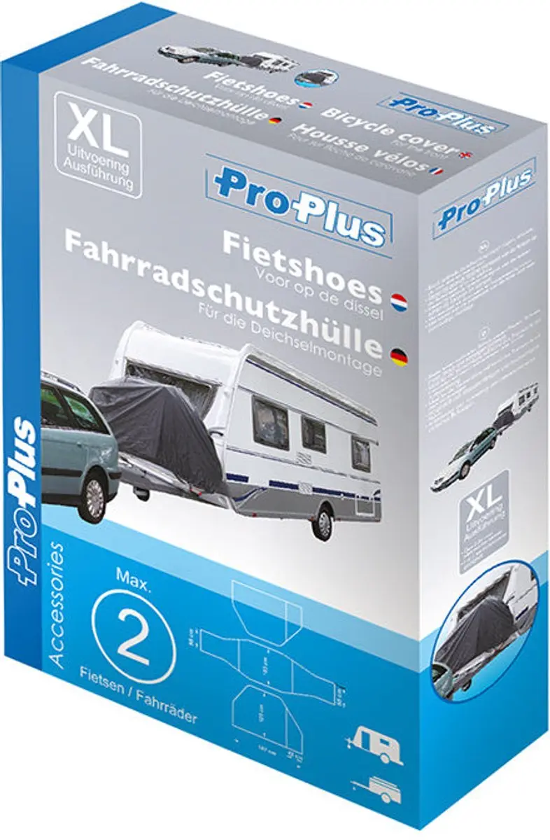 ProPlus Fietshoes Dissel XL - Voor 2 Elektrische Fietsen - Zwart - afbeelding 6 van 6