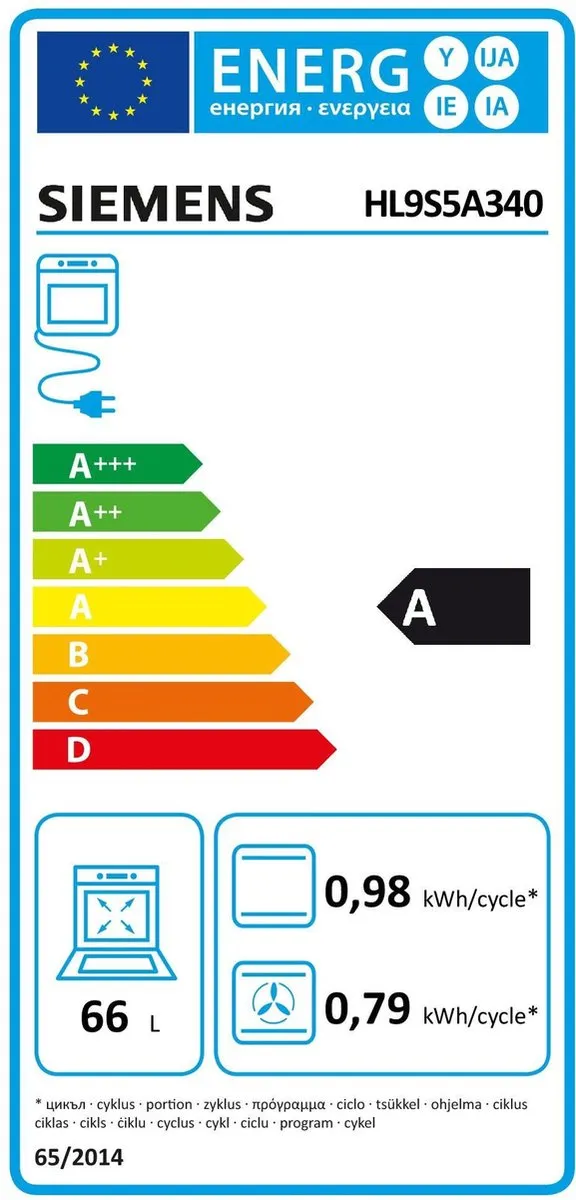 Siemens iQ500 Inductiefornuis Vrijstaand - 7,6 kW 2-fasen - Zwart/RVS