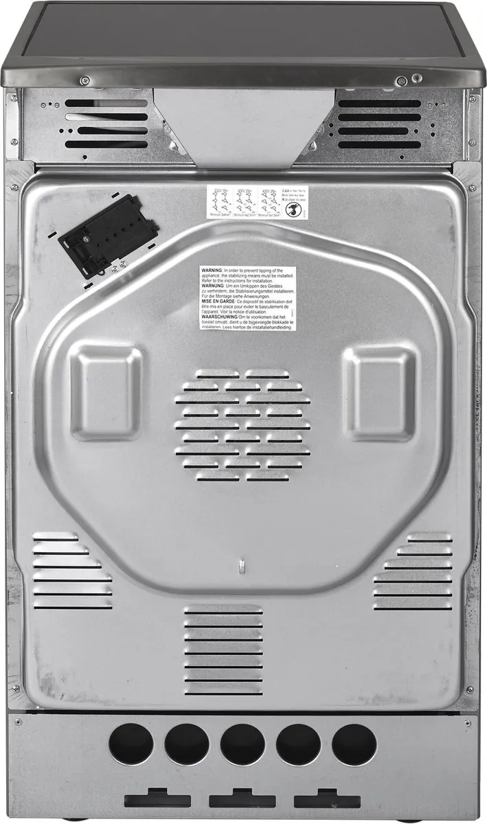 Inventum VFI6042RVS Inductiefornuis 60cm - 65L - 4 Zones - RVS/Zwart - afbeelding 6 van 6
