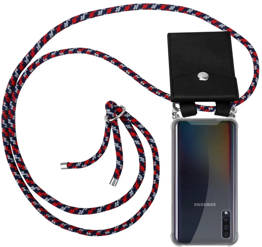 Cadorabo Hoesje geschikt voor Samsung Galaxy A50 4G / A50s / A30s in ROOD BLAUW
