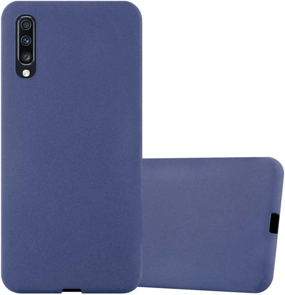 Cadorabo Hoesje geschikt voor Samsung Galaxy A70 / A70s in FROST DONKER BLAUW