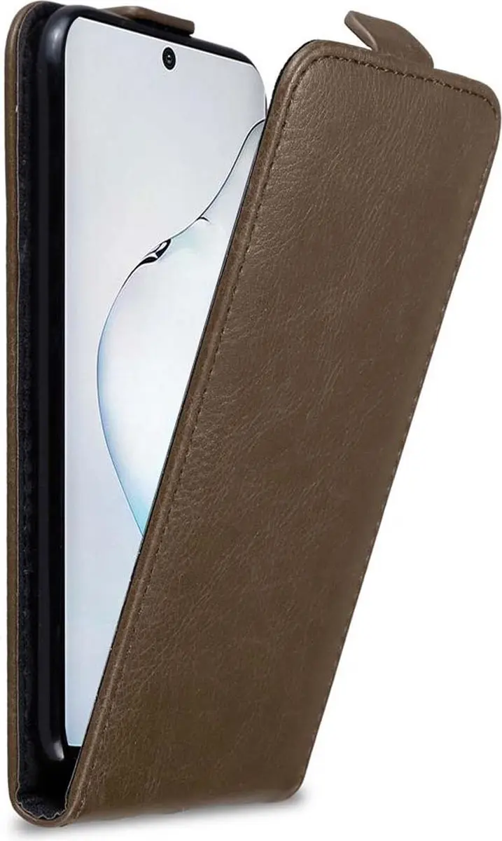 Cadorabo Hoesje geschikt voor Samsung Galaxy NOTE 10 in KOFFIE BRUIN
