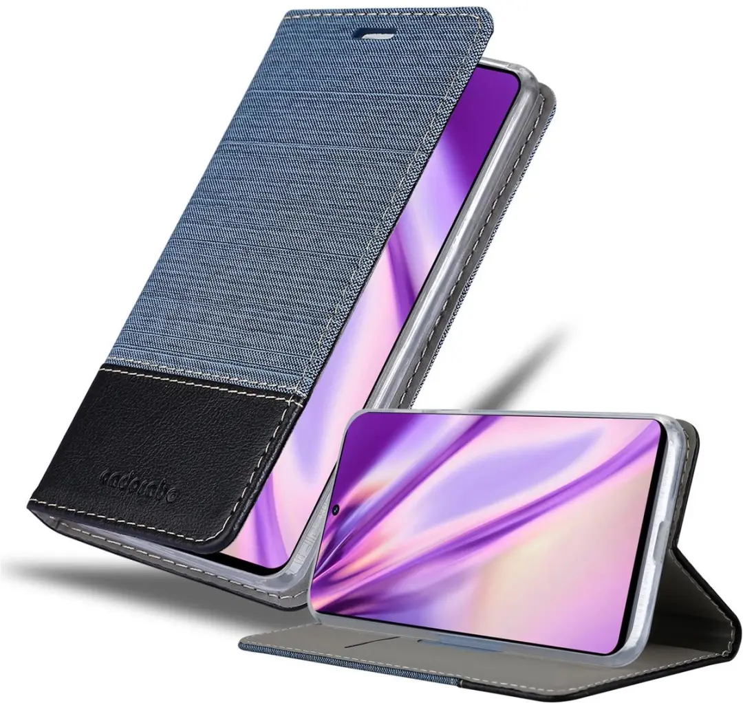 Cadorabo Hoesje geschikt voor Samsung Galaxy M51 in DONKERBLAUW ZWART
