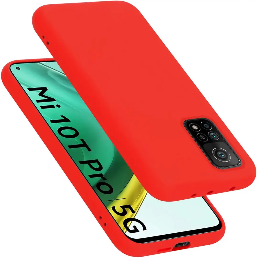 Cadorabo Hoesje geschikt voor Xiaomi Mi 10T / Mi 10T PRO in LIQUID ROOD