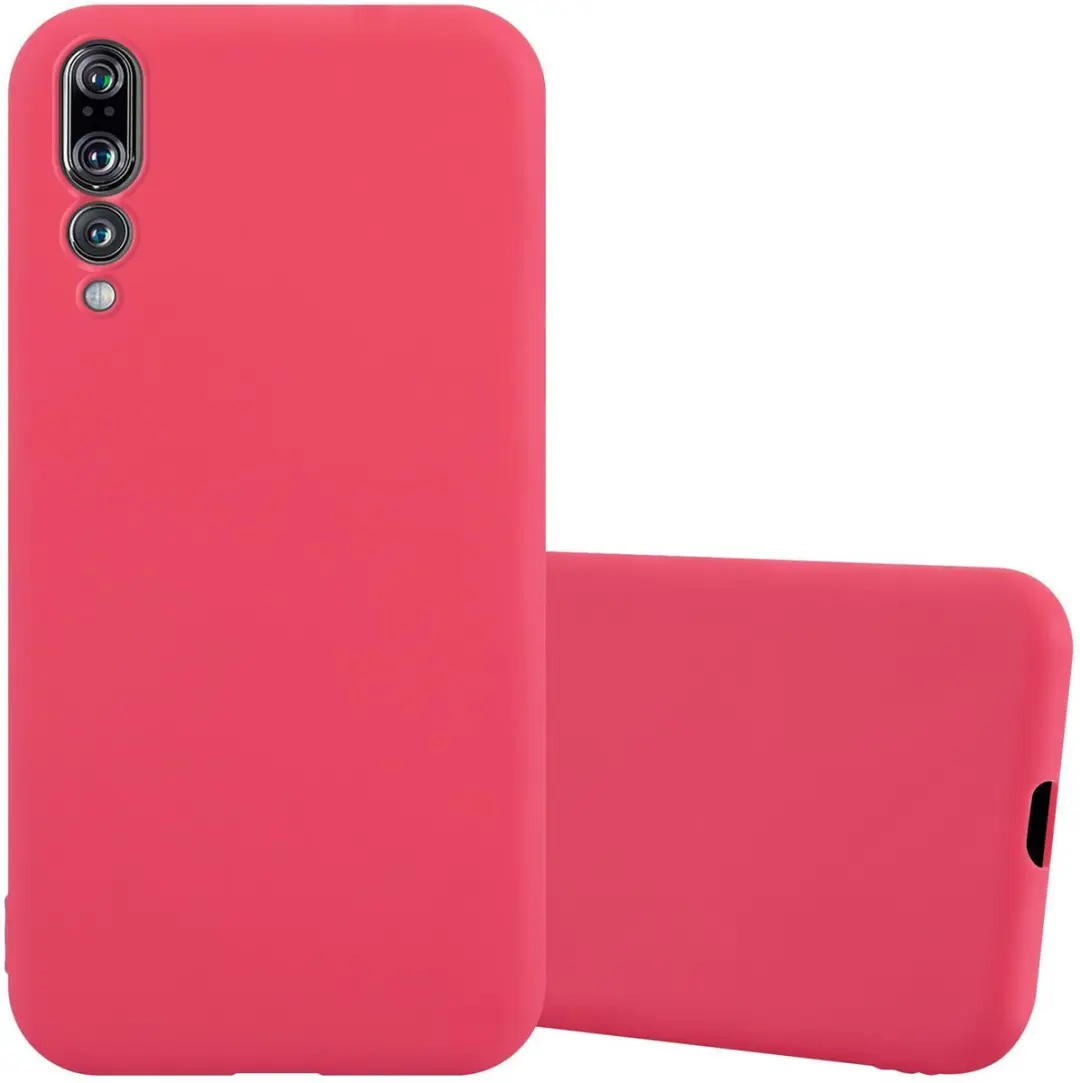 Cadorabo Hoesje geschikt voor Huawei P20 PRO / P20 PLUS in CANDY ROOD