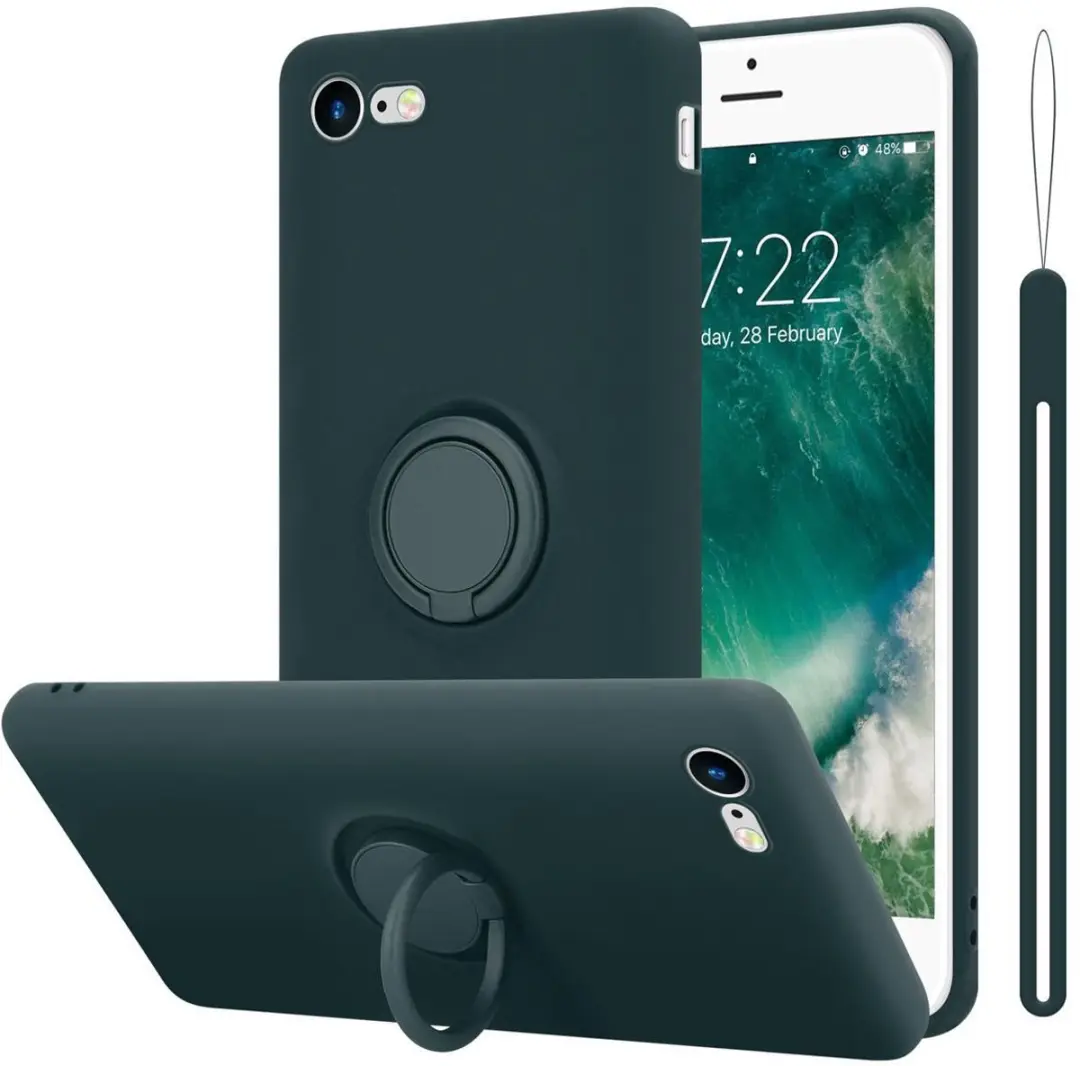 Cadorabo Hoesje geschikt voor Apple iPhone 7 / 7S / 8 / SE 2020 in LIQUID GROEN