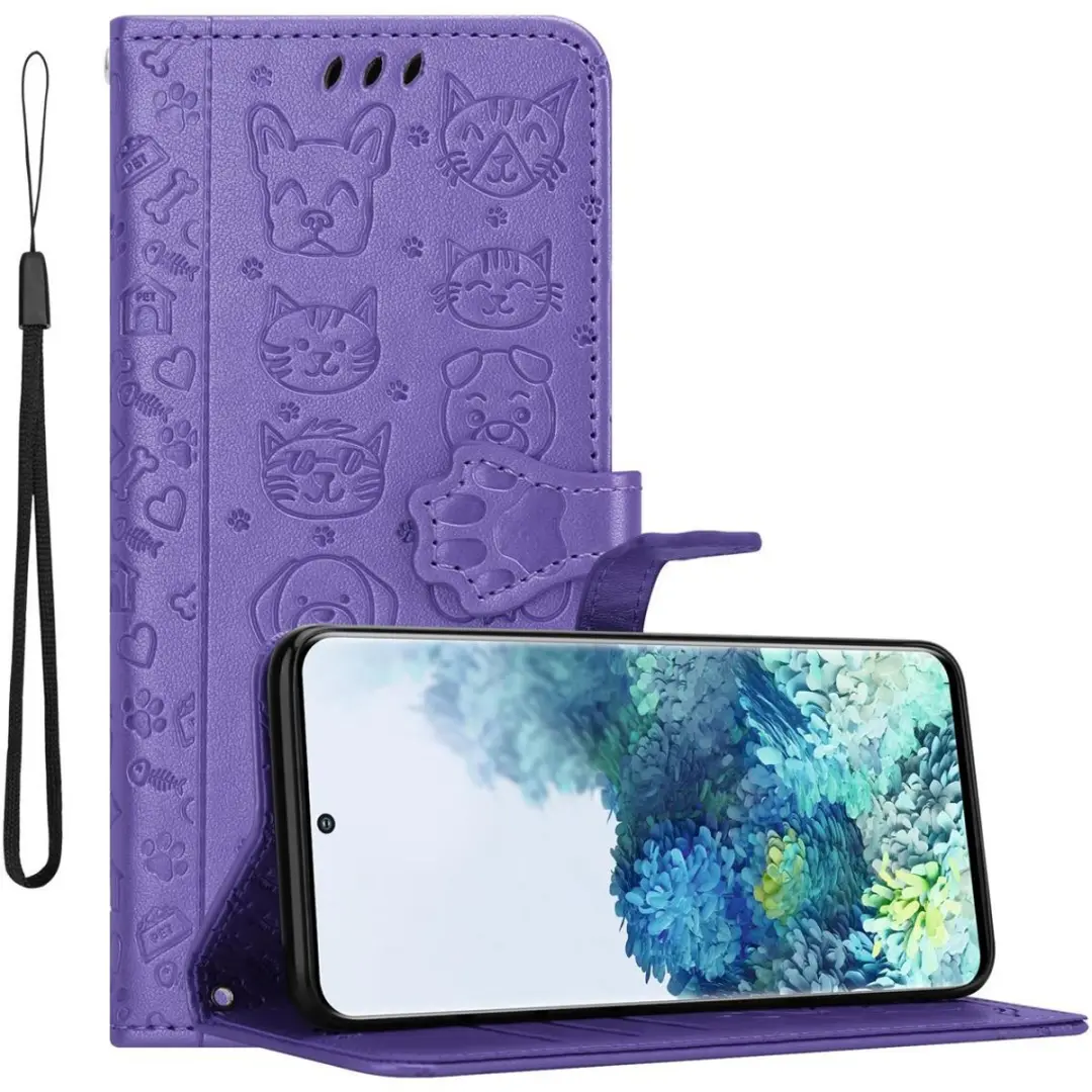 Cadorabo Hoesje geschikt voor Samsung Galaxy S20 in SHINY PAARS