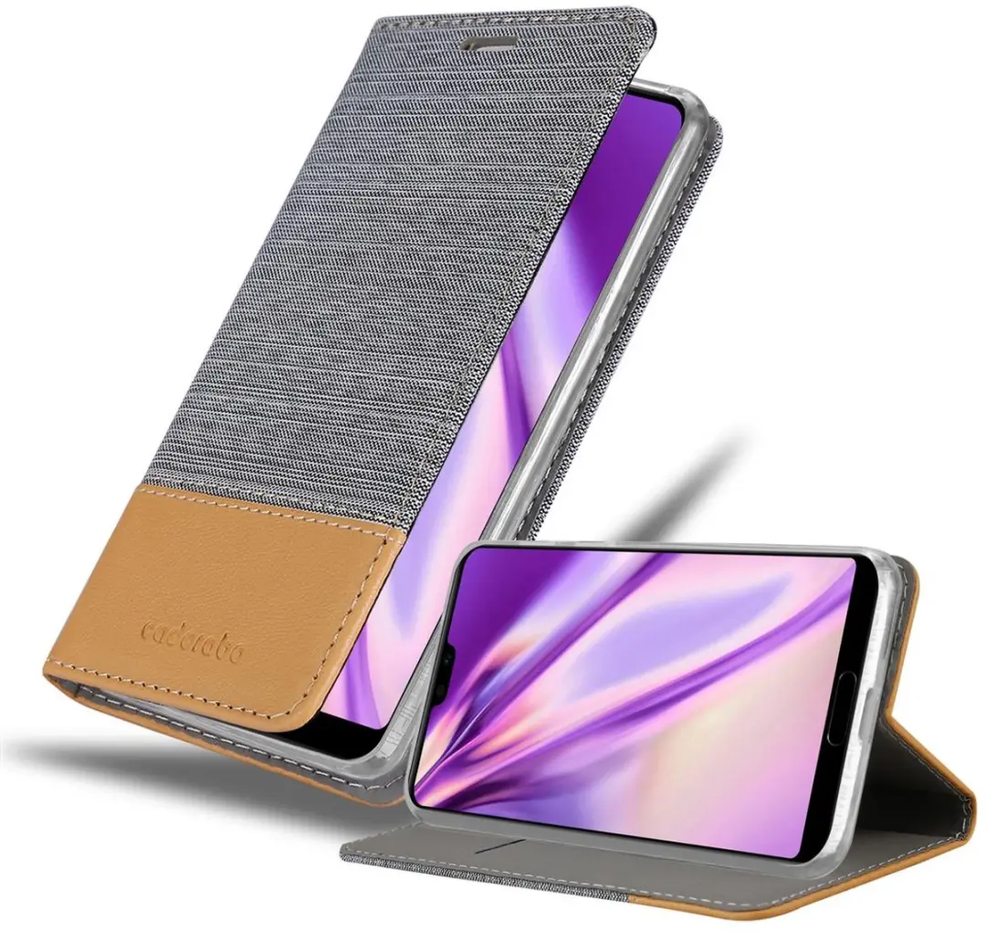 Cadorabo Hoesje geschikt voor Huawei P20 PRO / P20 PLUS in LICHTGRIJS BRUIN