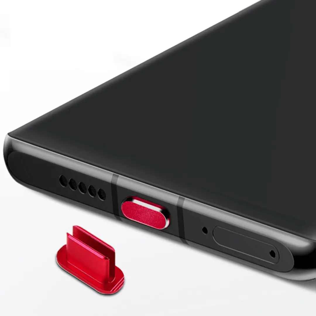Cadorabo Beschermkap geschikt voor USB C in ROOD