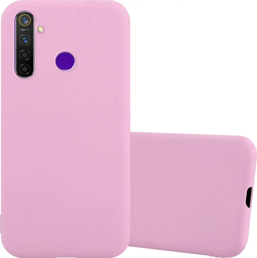 Cadorabo Hoesje geschikt voor Realme 5 / 5i / 6i / C3 in CANDY ROZE