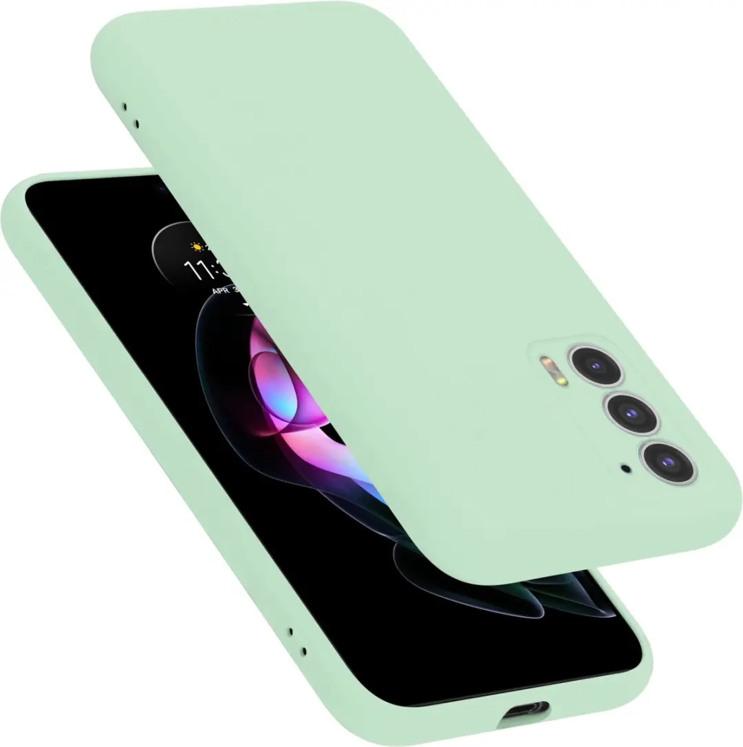 Cadorabo Hoesje geschikt voor Motorola EDGE 20 in LIQUID LICHT GROEN