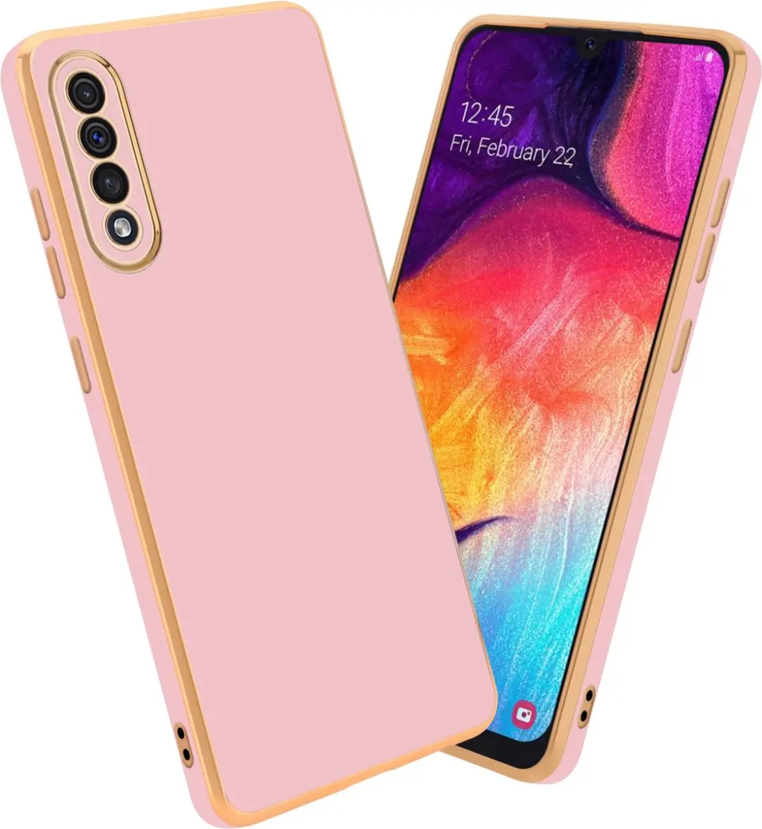Cadorabo Hoesje geschikt voor Samsung Galaxy A50 4G / A50s / A30s in Glossy Roze