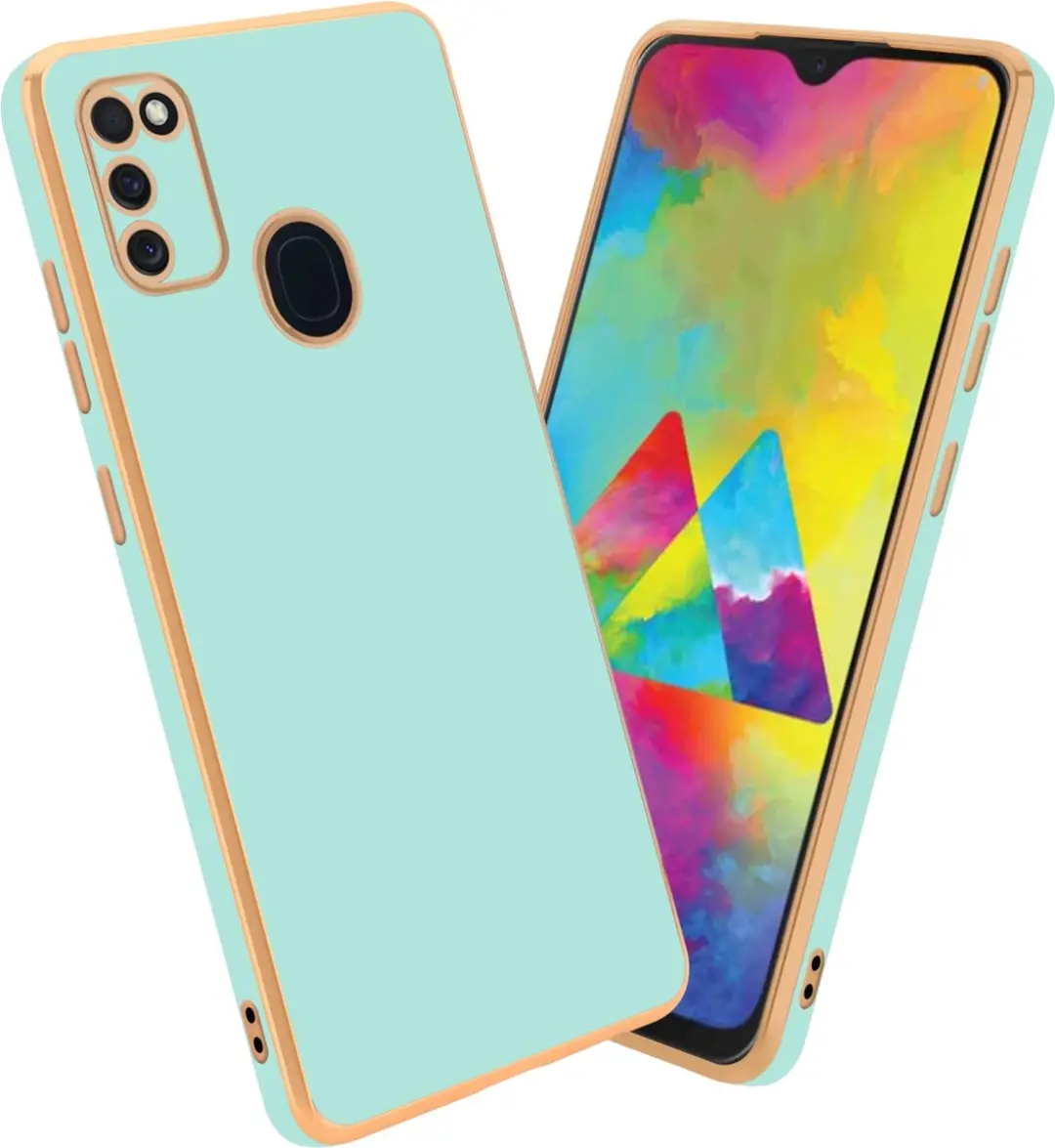 Cadorabo Hoesje geschikt voor Samsung Galaxy M21 / M30s in Glossy Mintgroen
